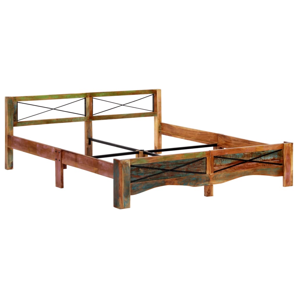 Giroletto senza Materasso in Legno di Recupero 180x200 cm - homemem39
