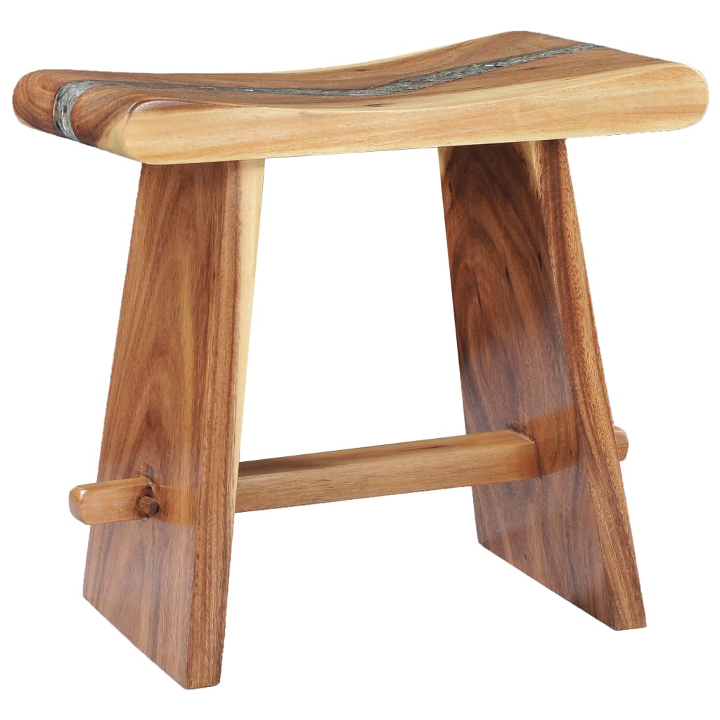 Sgabello in Legno Massello di Suar e Poliresina | homemem39