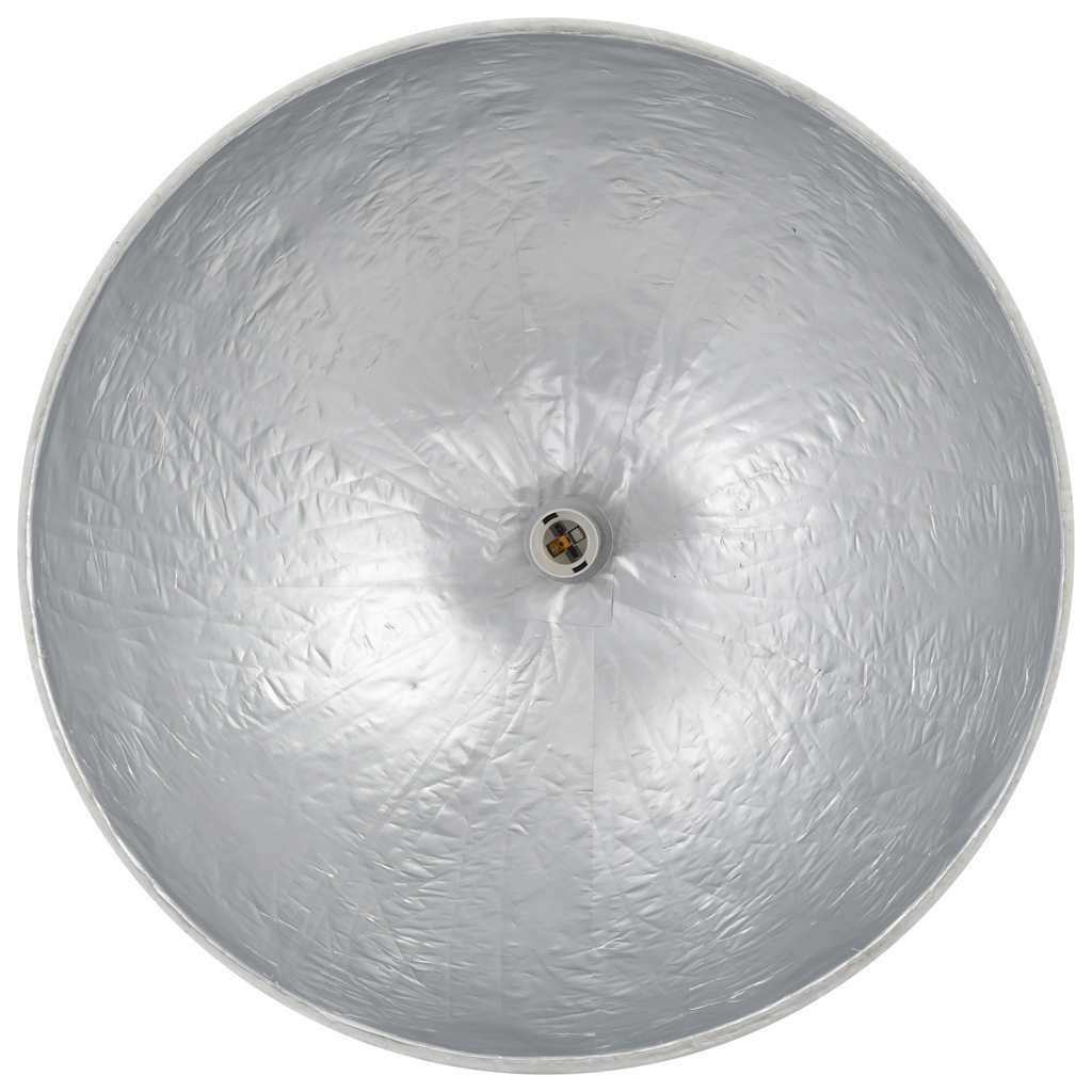 Lampadario da Soffitto Bianco e Argento Ø50 cm E27 - homemem39