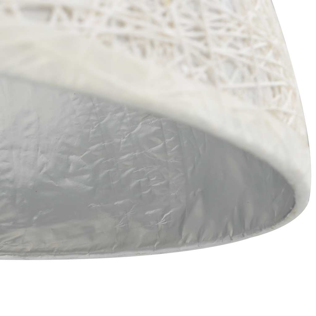 Lampadario da Soffitto Bianco e Argento Ø50 cm E27 - homemem39