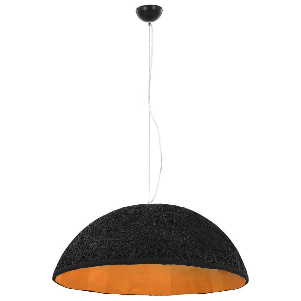 Lampada a Sospensione Nera e Oro Ø70 cm E27 - homemem39