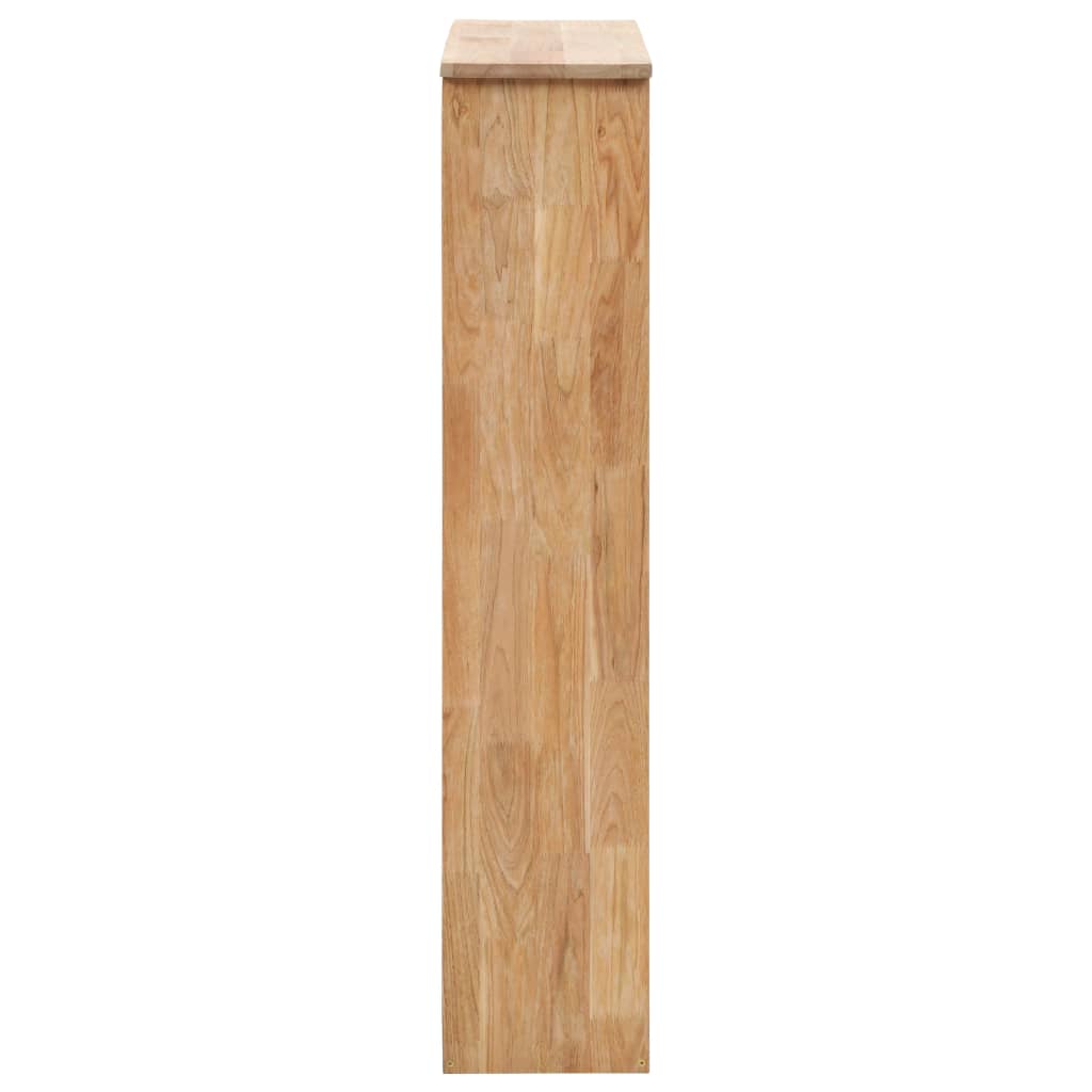 Panca con Scarpiera 55x20x104 cm in Legno Massello di Noce - homemem39
