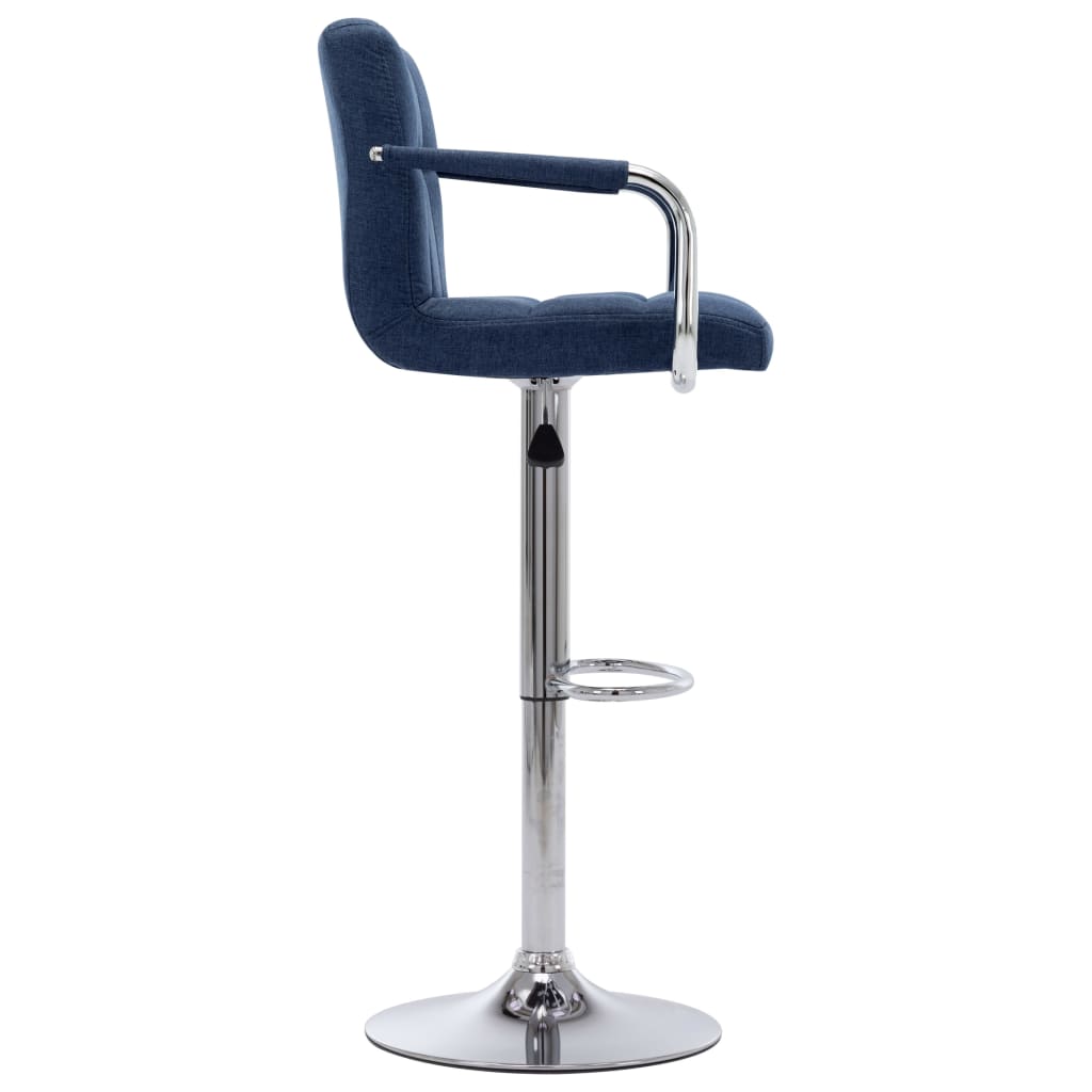 Sedia da Bar Blu in Tessuto - homemem39
