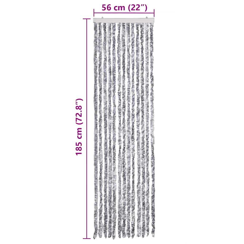 Zanzariera Bianca e Grigia 56x185 cm Ciniglia | homemem39