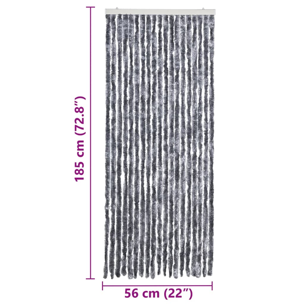 Silver mosquito net 56x185 cm Chenille