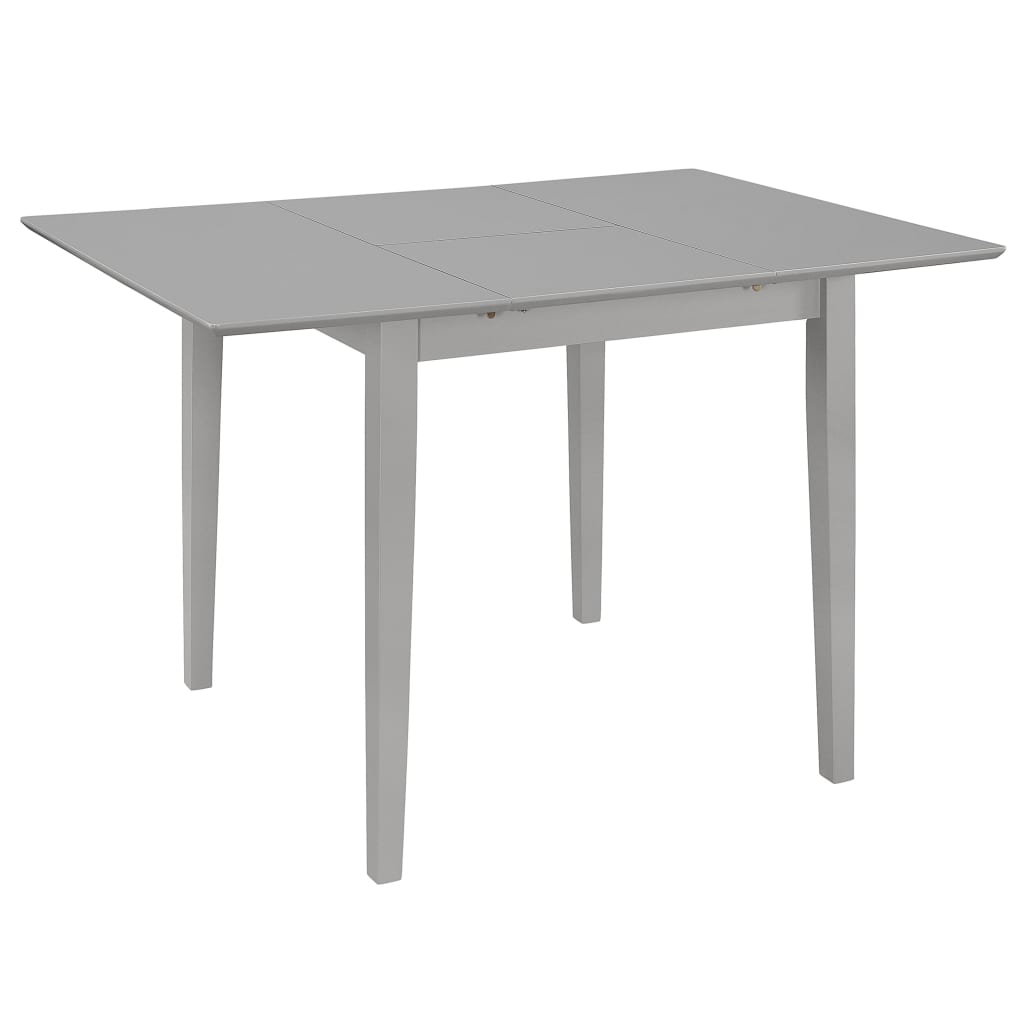 Set da Pranzo 3 pz in MDF Grigio - homemem39