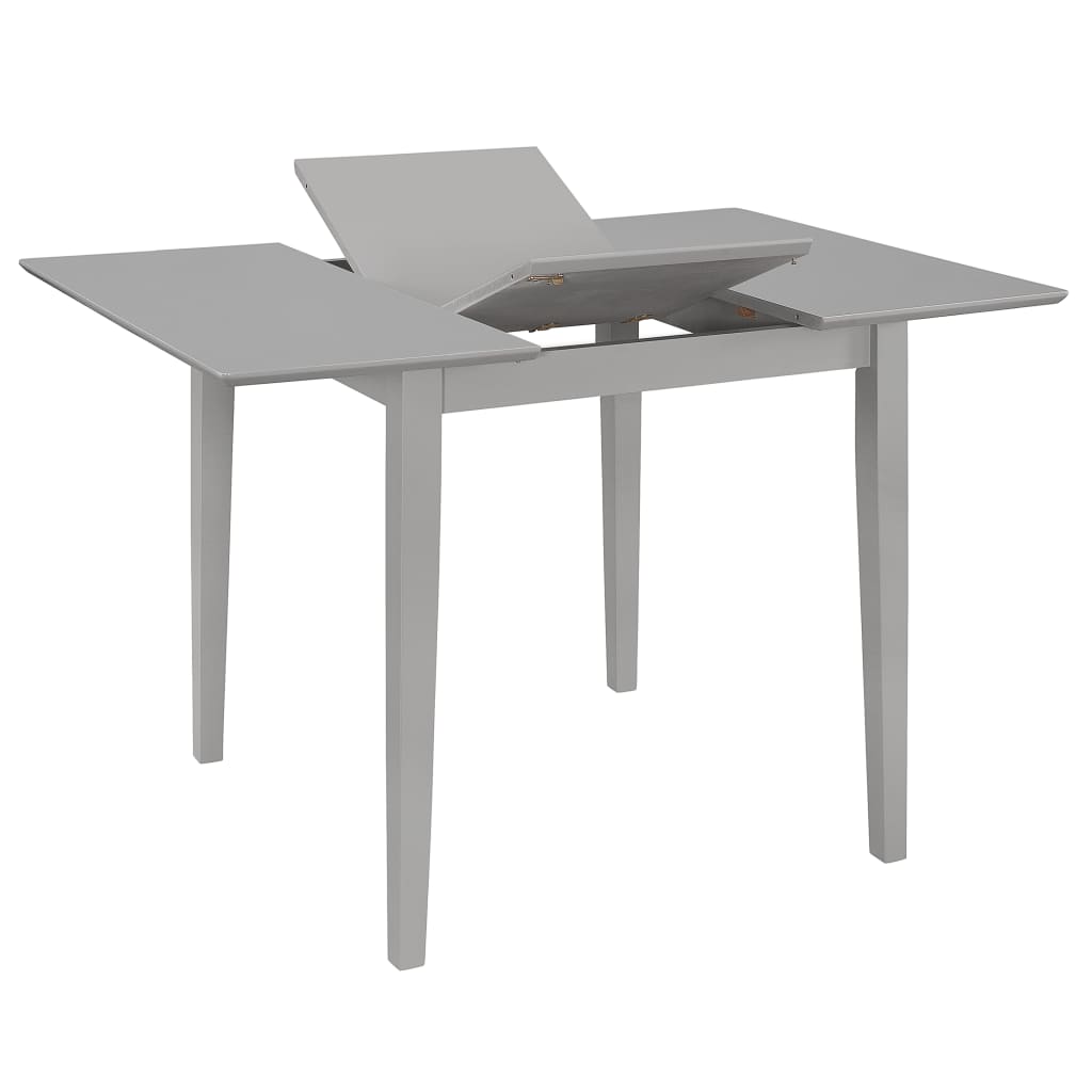 Set da Pranzo 3 pz in MDF Grigio - homemem39
