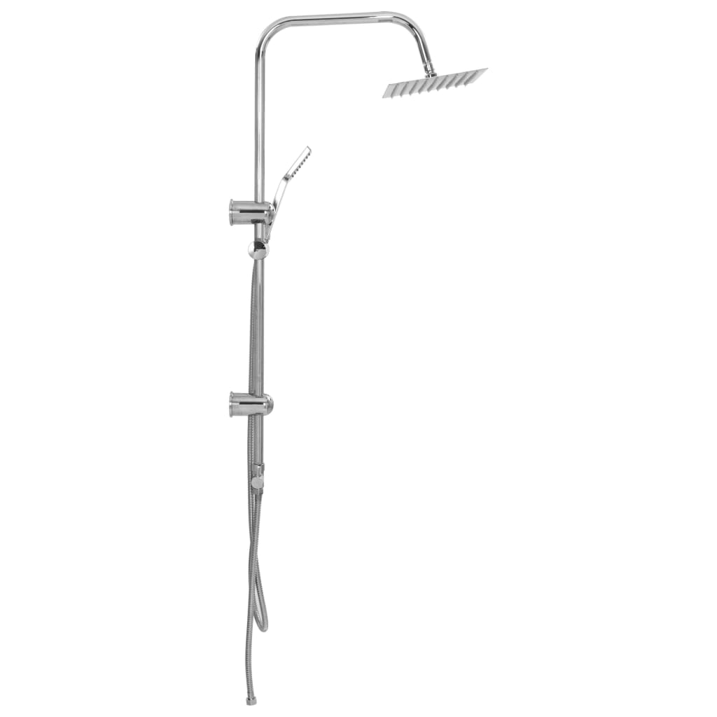 Set per Doccia a Doppio Soffione con Doccetta Acciaio Inox - homemem39