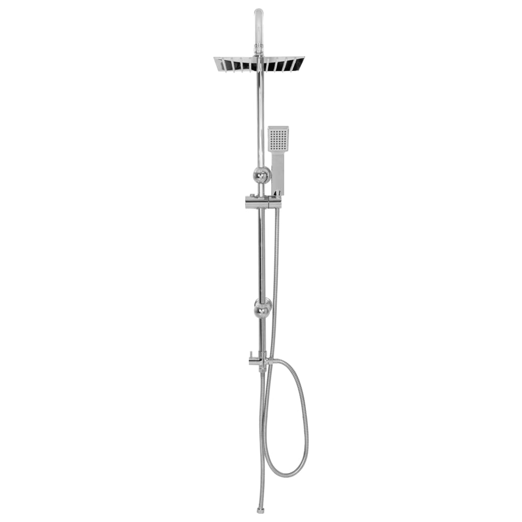 Set per Doccia a Doppio Soffione con Doccetta Acciaio Inox - homemem39