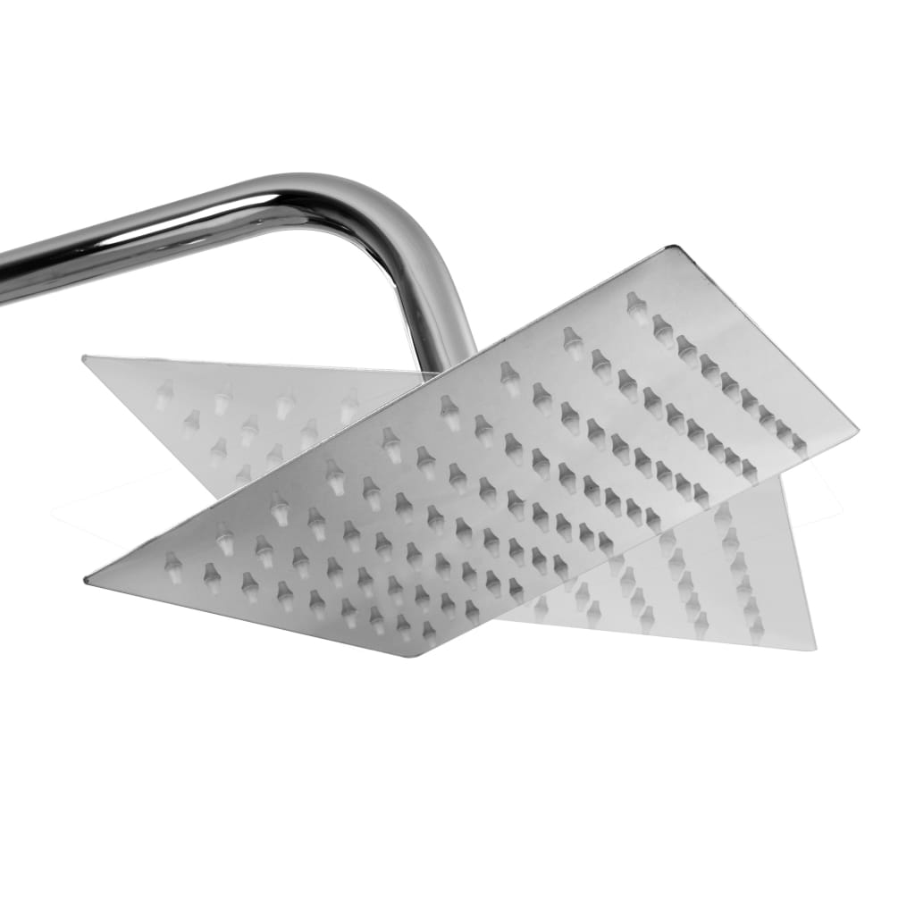Set per Doccia a Doppio Soffione con Doccetta Acciaio Inox - homemem39