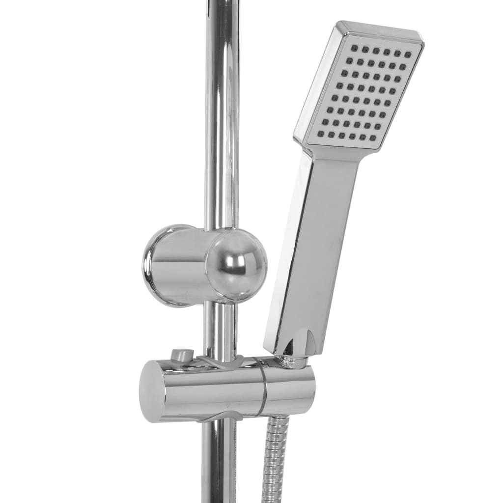 Set per Doccia a Doppio Soffione con Doccetta Acciaio Inox - homemem39