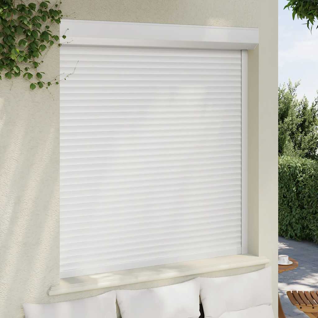 Tapparella Avvolgibile in Alluminio 140x150 cm Bianca - homemem39