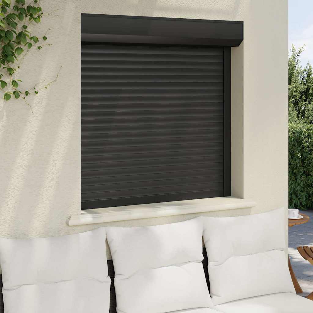 Tapparella Avvolgibile in Alluminio 100x100 cm Antracite - homemem39