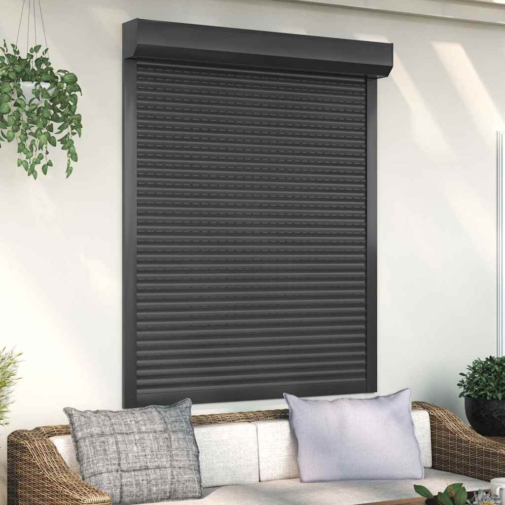 Tapparella Avvolgibile in Alluminio 120x150 cm Antracite - homemem39
