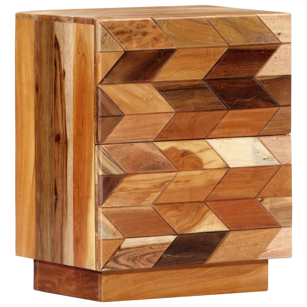Comodino 40x30x50 cm in Legno Massello di Recupero | homemem39