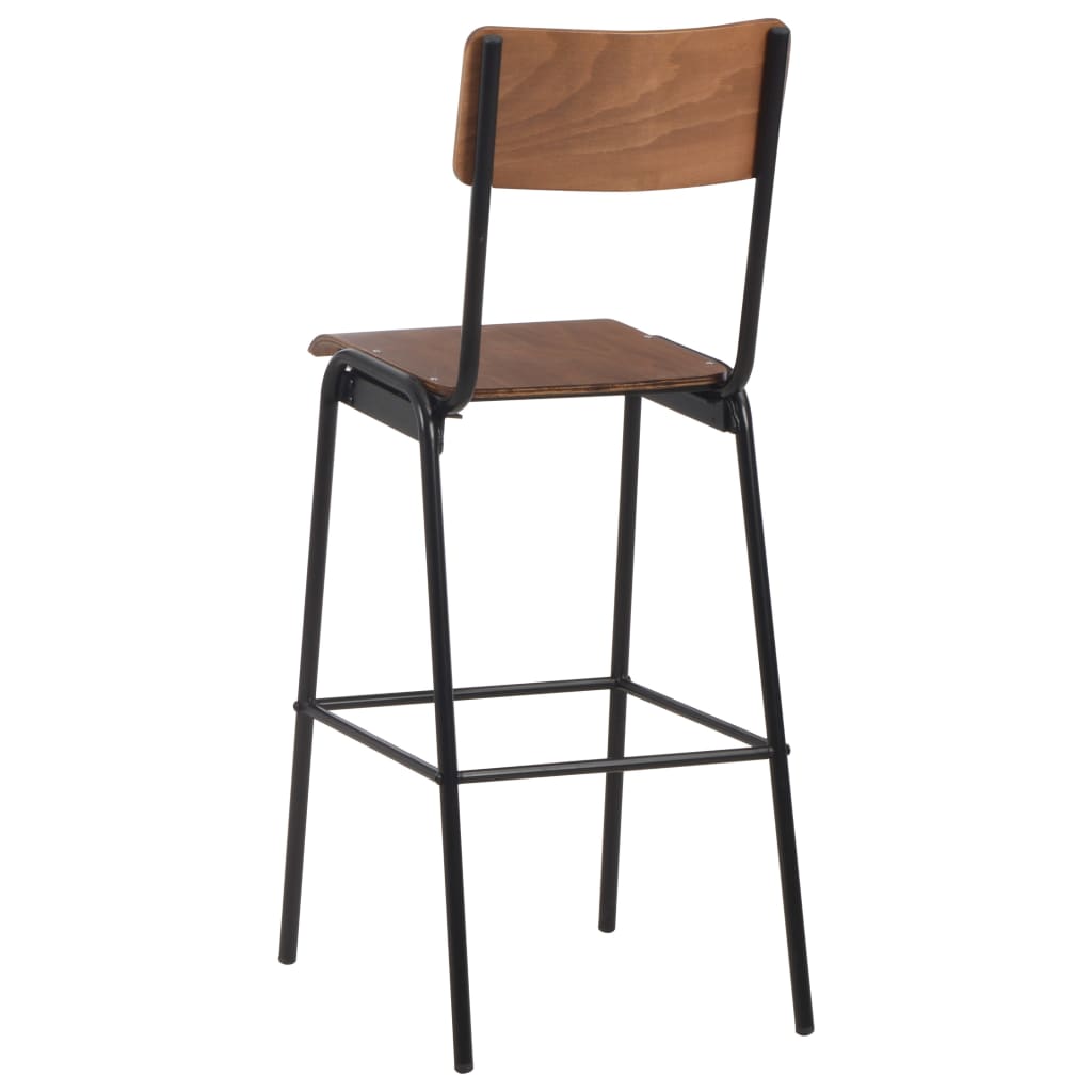 Set da Bar 3 pz in Acciaio Marrone Nero