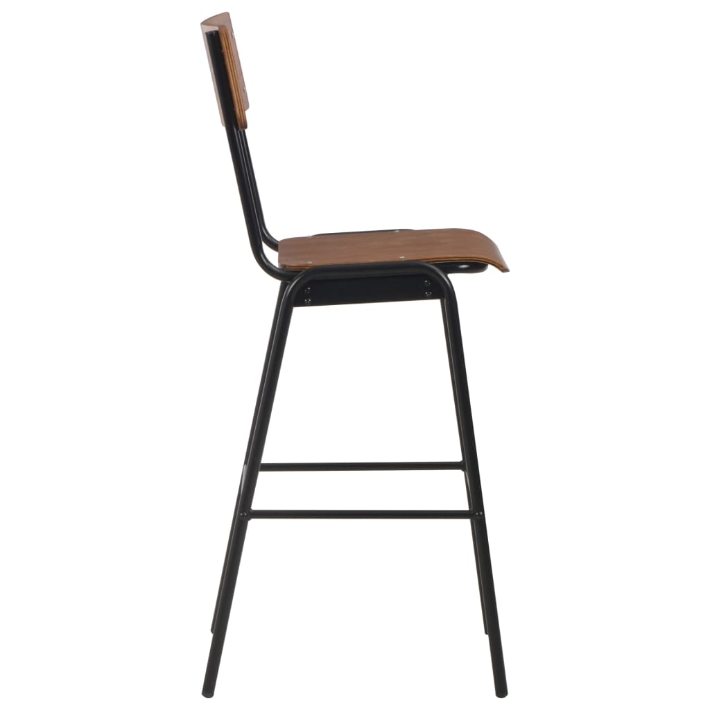 Set da Bar 3 pz in Acciaio Marrone Nero