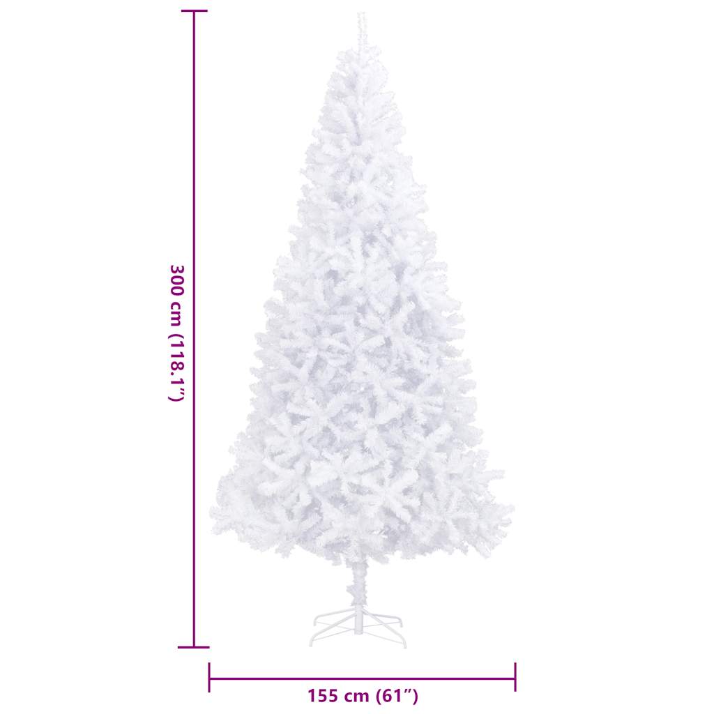 Albero di Natale Artificiale 300 cm Bianco | homemem39