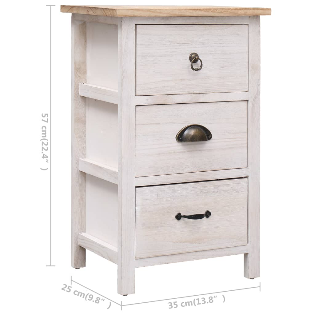 Mobiletto 35x25x57 cm in Legno di Paulownia - homemem39