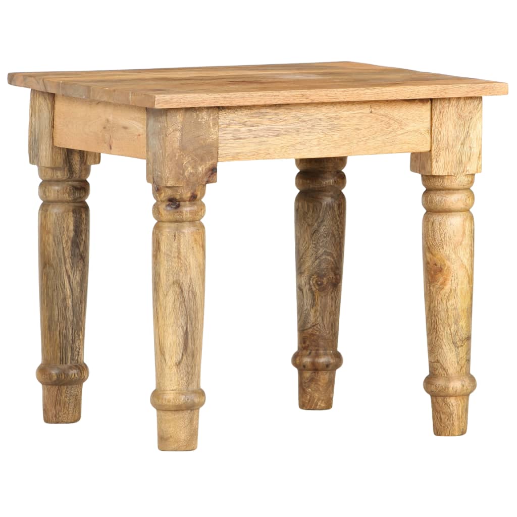Tavolino di Servizio 43x43x40 cm Legno Massello di Mango - homemem39