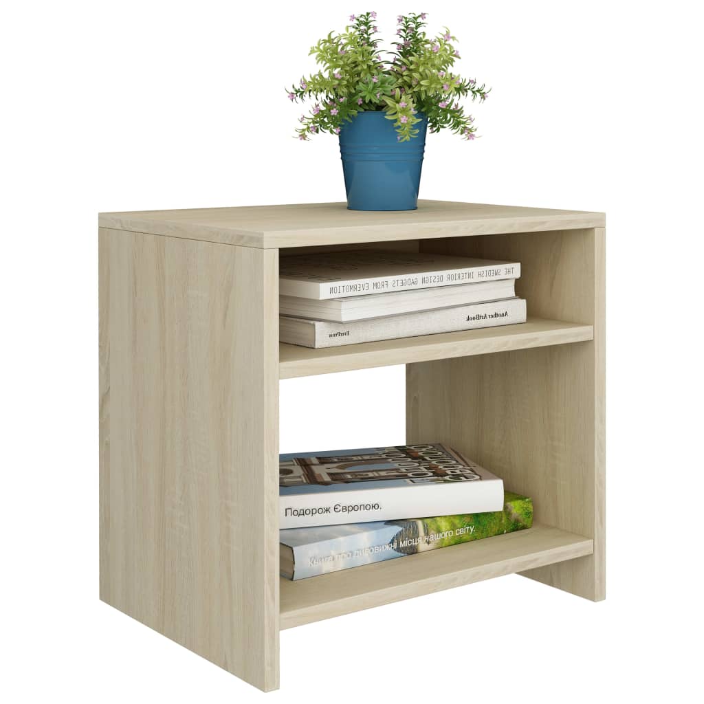 Comodino Rovere Sonoma 40x30x40 cm in Legno Multistrato - homemem39