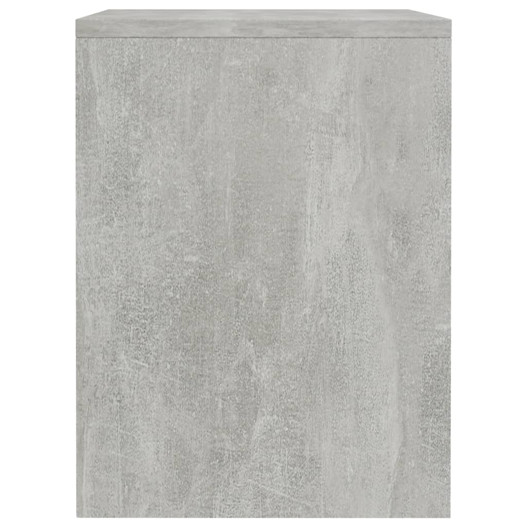 Comodini 2 pz Grigio Cemento 40x30x40 cm in Legno Multistrato