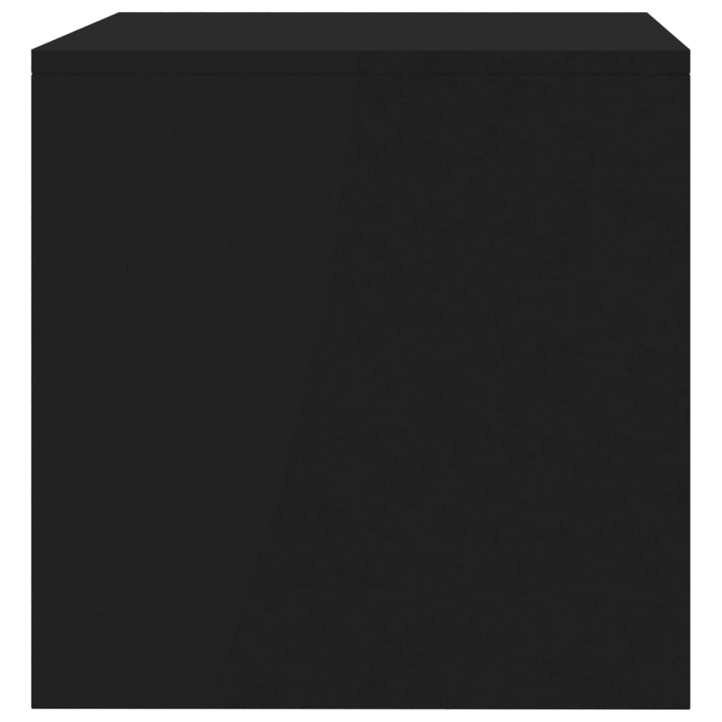 Black TV Cabinet 80x40x40 cm in Multilayer Wood