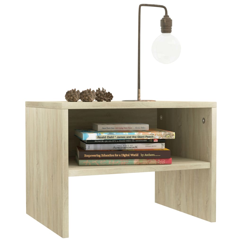Comodini 2 pz Rovere Sonoma 40x30x30 cm in Legno Multistrato - homemem39