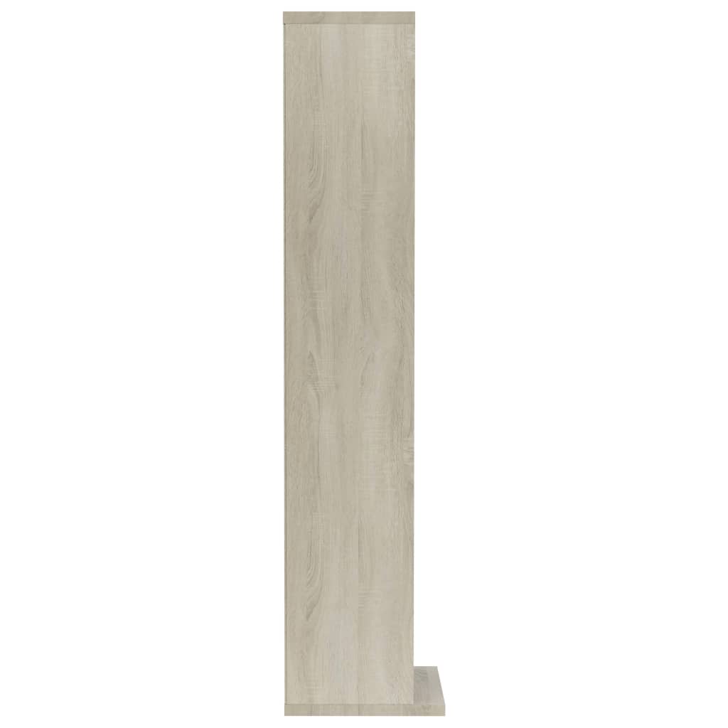 Mobile Porta CD Rovere Sonoma 21x20x88 cm in Legno Multistrato