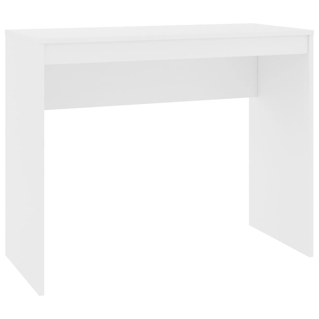Scrivania Bianca 90x40x72 cm in Legno Multistrato - homemem39