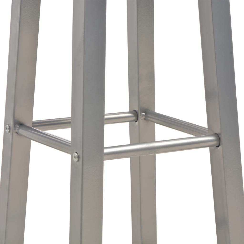 Set da Bar 3 pz in Legno e Acciaio Antracite - homemem39