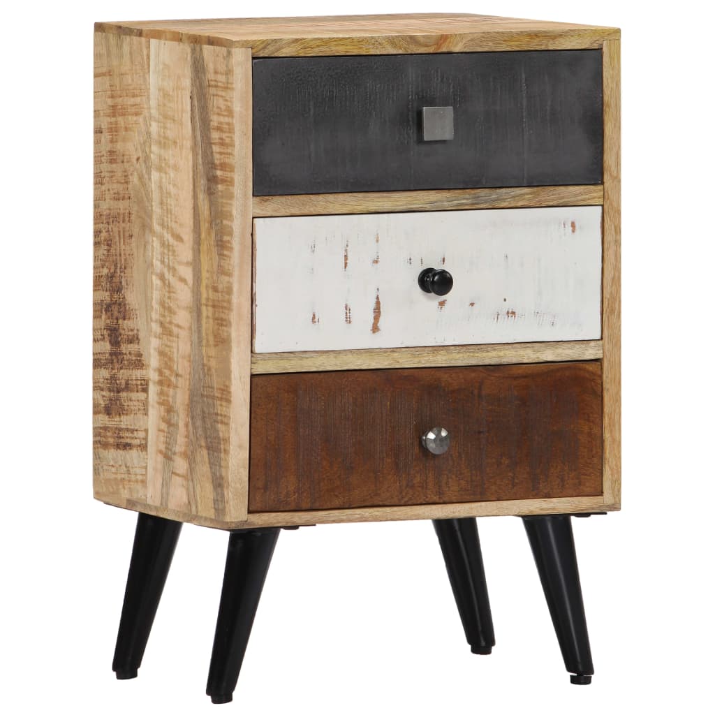 Comodino 40x30x60 cm in Legno Massello di Mango | homemem39