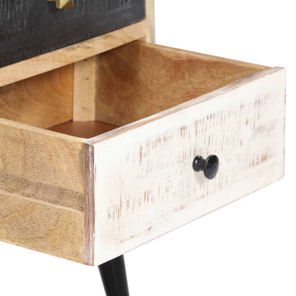 Mobile Porta TV 115x30x47 cm in Legno Massello di Mango - homemem39