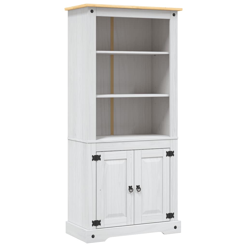 Credenza in Legno di Pino Messicano Corona Bianco 80x40x170 cm - homemem39
