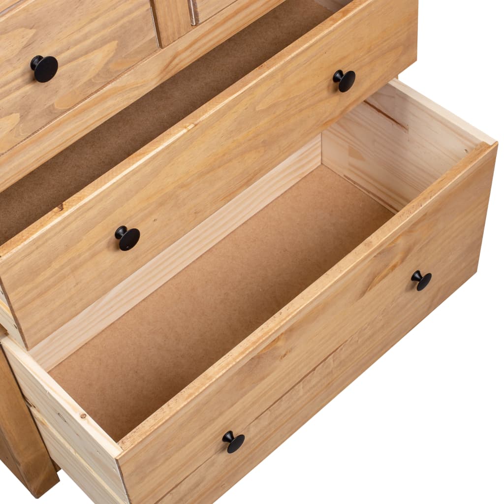 Credenza 80x40x83 cm in Legno Massello di Pino Panama Range