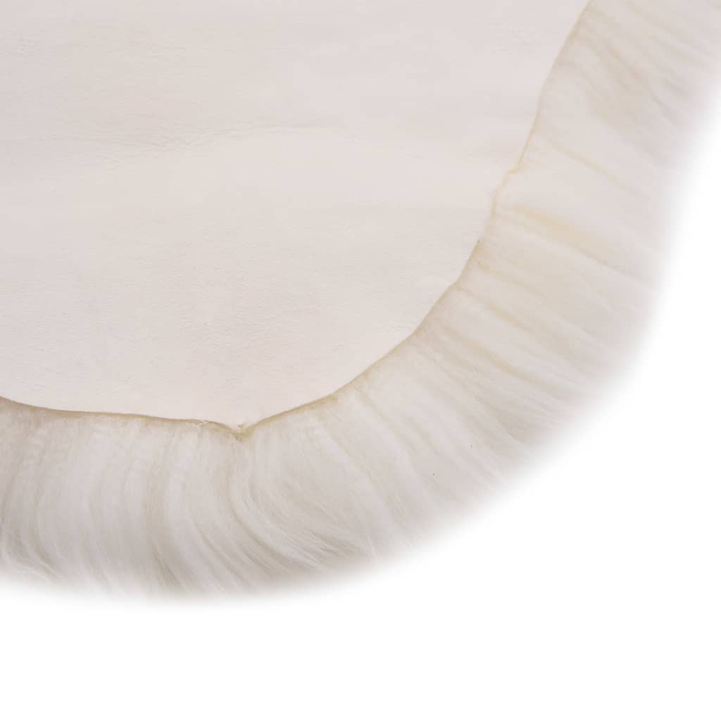 Tappeto in Pelle di Montone 60x180 cm Bianco - homemem39