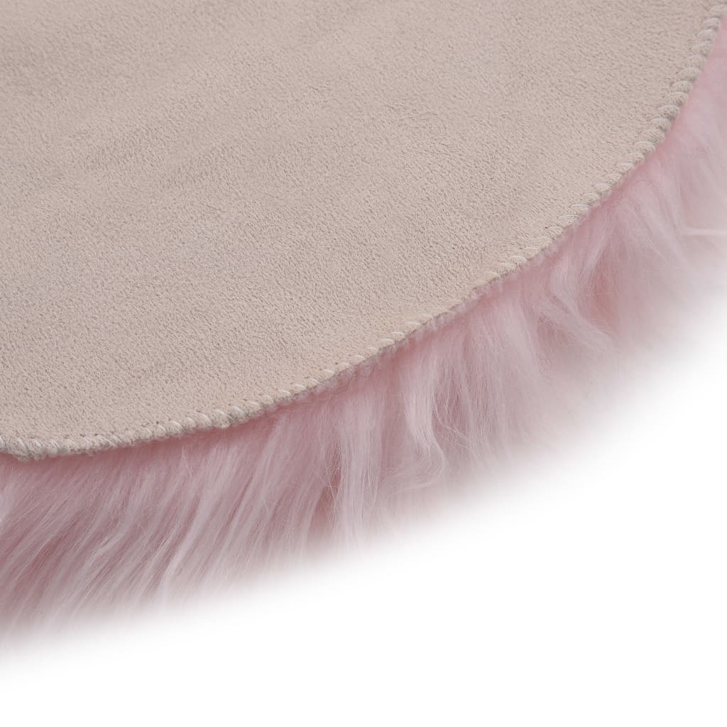 Tappeto in Similpelle di Pecora 60x90 cm Rosa | homemem39