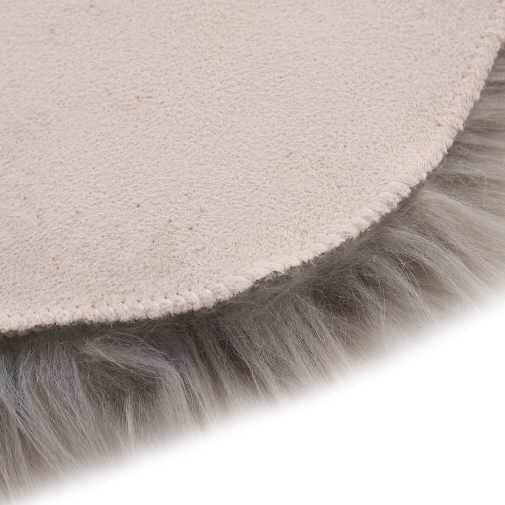 Tappeto in Similpelle di Pecora 60x90 cm Grigio Chiaro | homemem39