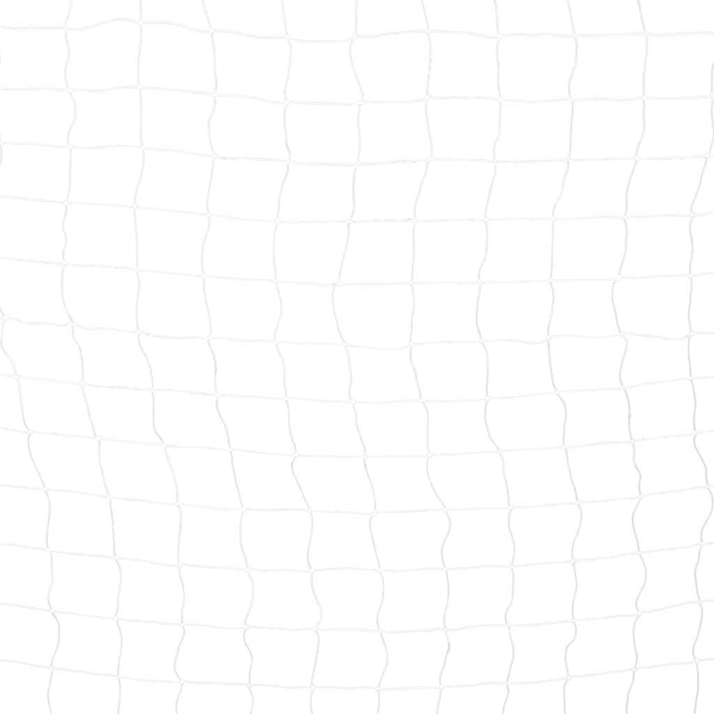 Porta da Calcio 300x200x90 cm in Metallo Bianco e Nero - homemem39