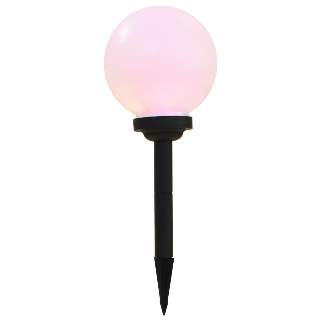 Lampade Solari da Esterno 6 pz LED Sferiche 20 cm RGB - homemem39