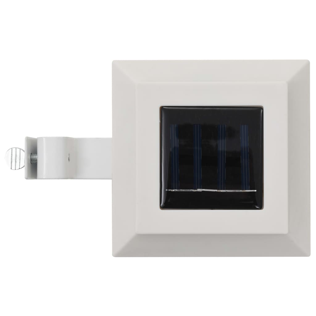 Lampade Solari da Esterno 12 pz LED Quadrate 12 cm Bianche - homemem39
