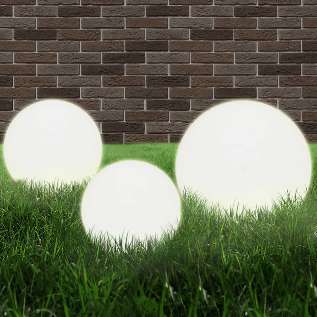 Set Lampade a LED Sferiche 6 pz 20/30/40 cm in PMMA - homemem39