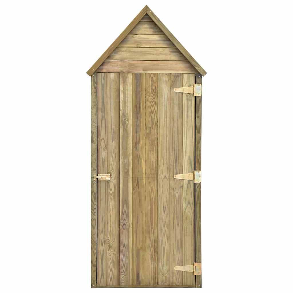 Capanno da Giardino con Porta 69,5x32x178 cm in Pino Impregnato