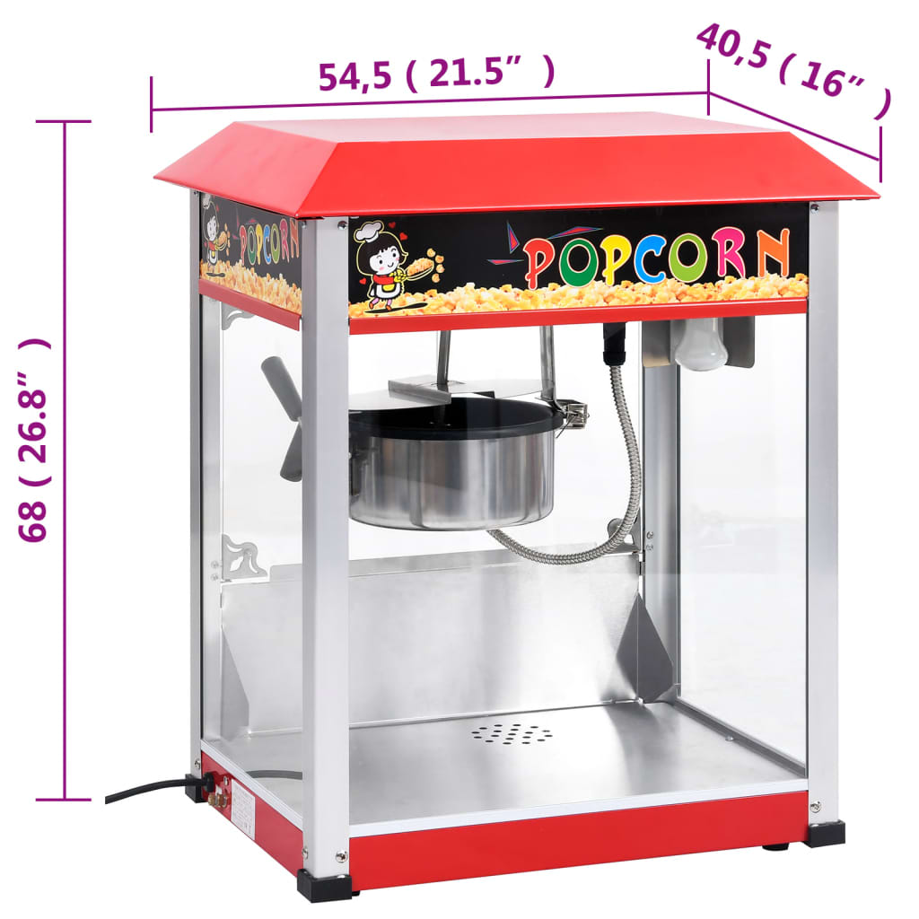 Macchina per Popcorn con Pentola in Teflon 1400 W | homemem39