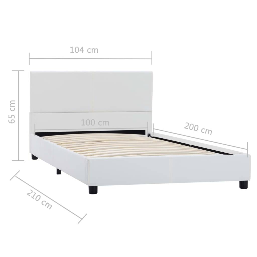 Giroletto Bianco in Similpelle 100x200 cm | homemem39