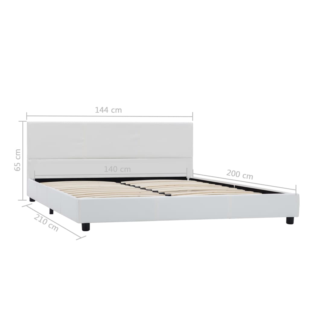 Giroletto Bianco in Similpelle 140x200 cm | homemem39