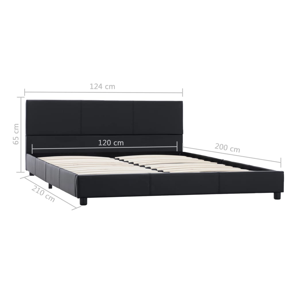 Giroletto Nero in Similpelle 120x200 cm | homemem39