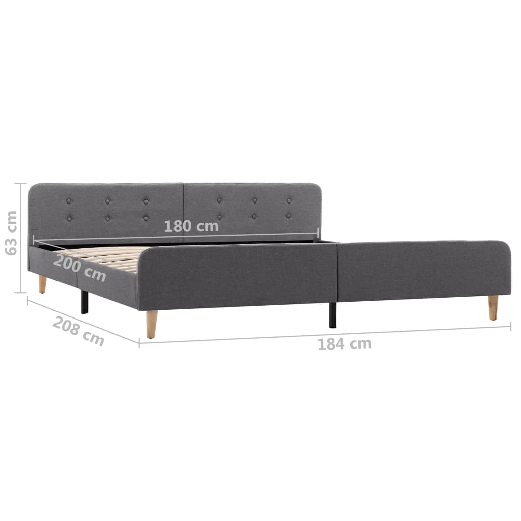 Giroletto Grigio Chiaro in Tessuto 180x200 cm | homemem39