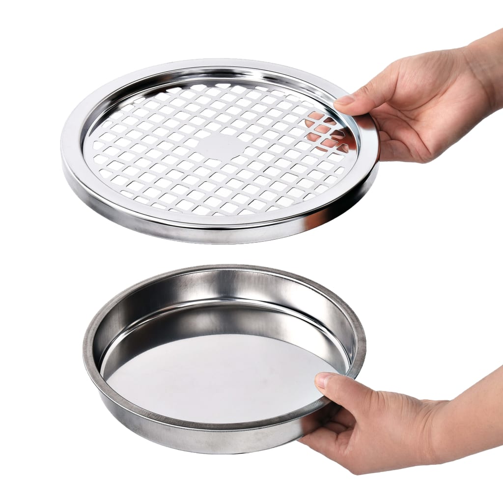 Pattumiera con Posacenere da Albergo 30 L Acciaio Inox - homemem39