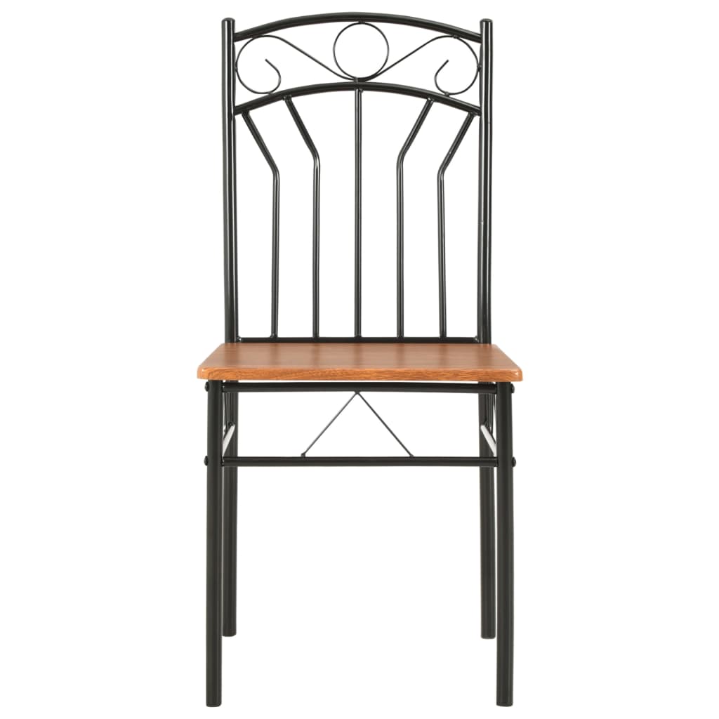 Sedie per Sala da Pranzo 2 pz Marroni in MDF - homemem39